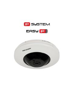 Fisheye IP Camera: Hikvision DS-2CD2955FWD-IS (5MP, 1.05mm, 0.01 lx, IR up to 8m, audio IN/OUT, alarm IN/OUT)